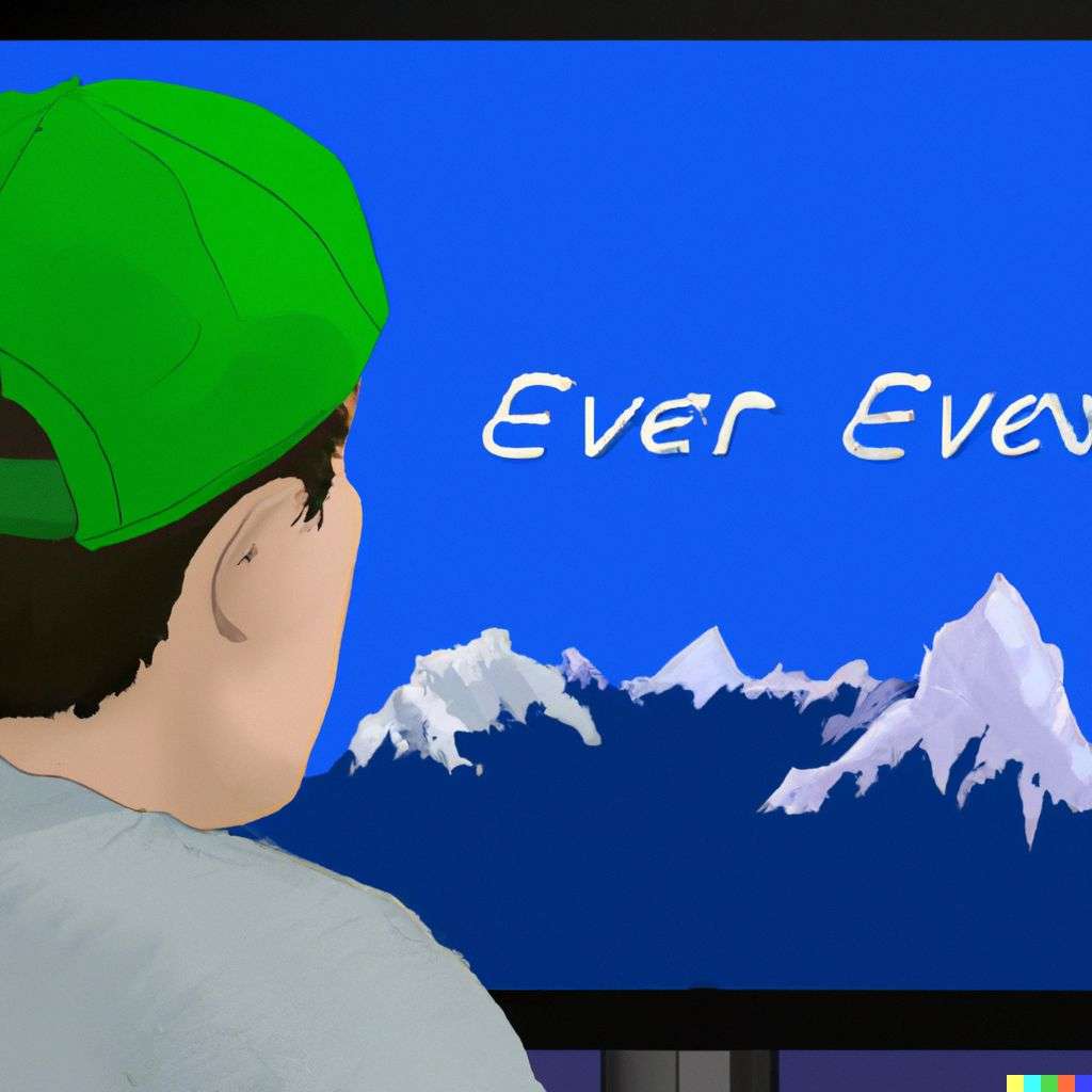 someone gazing at Mount Everest, game design